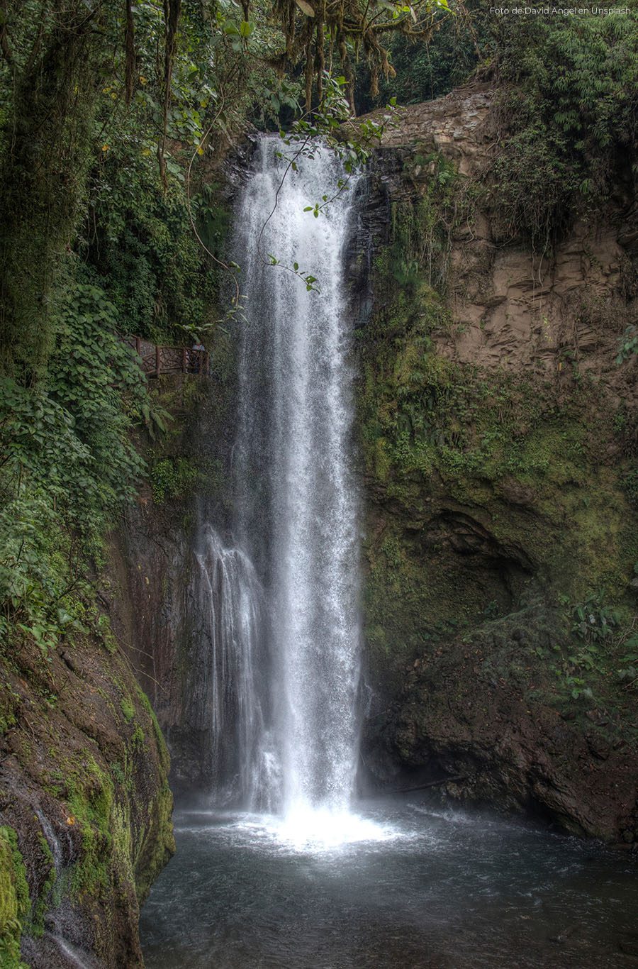 Waterfall in montezuma santa teresa
