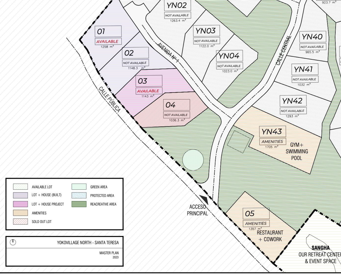 YokoVillage Santa Teresa map